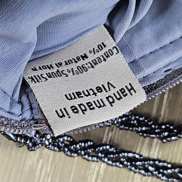 Mad By Design Handmade Mother Of Pearl & Natural Horn Bag NWT - Picture 7 of 7